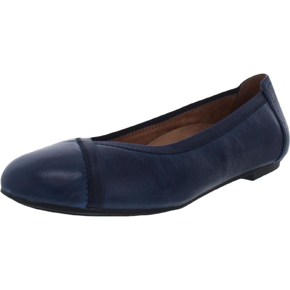 Vionic Women's Caroll Leather Lightweight Slip On Round Toe Ballet Flats NWT